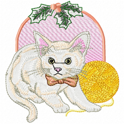 Cats Embroidery Design 4